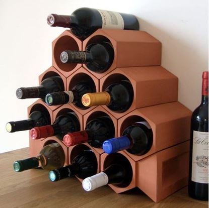 Picture of Terracotta Wine Rack 13 Bottle Keystone Set
