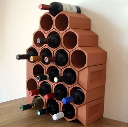 Clay Pipe Bottle Holder P&P inc Various Shapes+Sizes Terracotta Wine Racks 