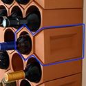 Picture of Individual Terracotta Wine Rack Keystone Section
