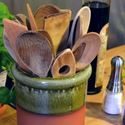 Picture of  Utensil Pots - Round With Apple Green Glaze