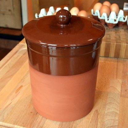 Picture of Storage Pot - Brown Glaze