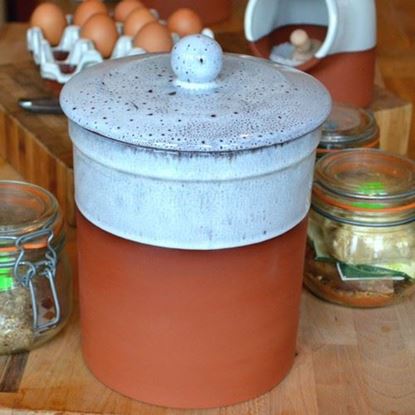 Picture of Storage Pot - Oyster Glaze