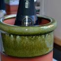 Picture of Wine Cooler Round With Apple Green Glaze