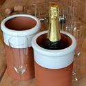 Picture of Wine Cooler Round With Cream Glaze
