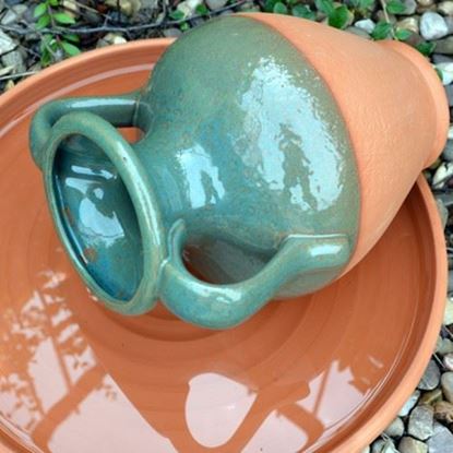Picture of Water Feature Pot - Amphora With Green Glaze