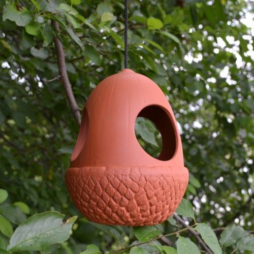Acorn Bird Feeder Weston Mill Pottery Uk