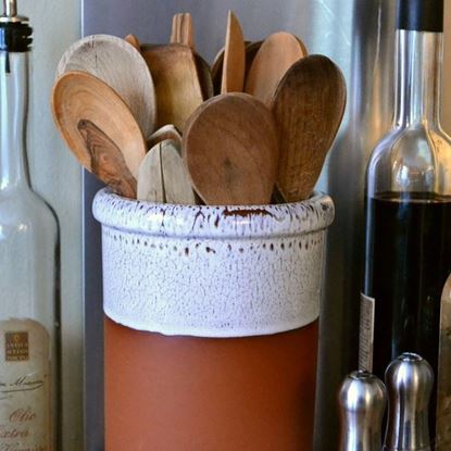 Picture of Utensil Holders - Round With Oyster Glaze