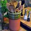 Picture of  Utensil Pots - Round With Apple Green Glaze