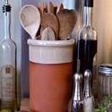 Picture of Utensil Pot - Round With Mushroom Glaze