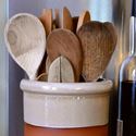 Picture of Utensil Pot - Round With Mushroom Glaze