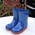 Picture of Glazed Wellies - Planter or Vase - Green, Blue & Red