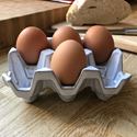 Picture of Egg Holder (6) Translucent White Full Glaze