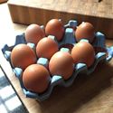 Picture of Egg Rack (12) Pale Blue Glazed