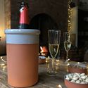 Picture of Wine Cooler Round With Pale Grey Glaze