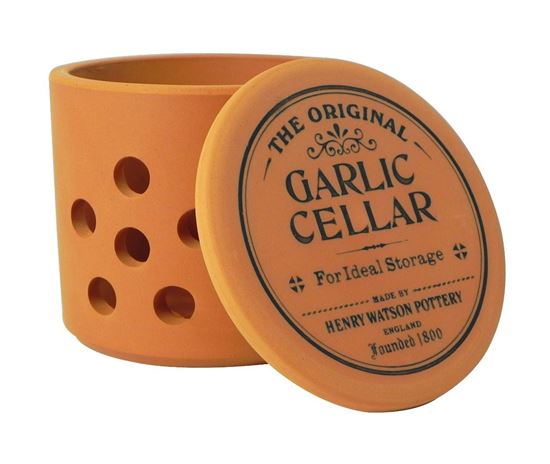 terracotta garlic pot
