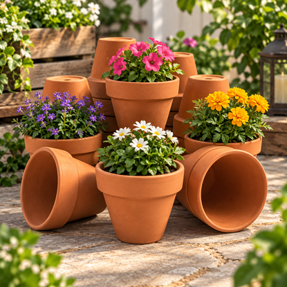 Picture of Terracotta Plant Pots - F5 (4.7cm dia)