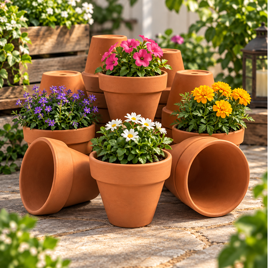 Picture of Terracotta Plant Pots - F5 (4.7cm dia)