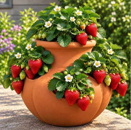 Picture of Strawberry Herb Pot